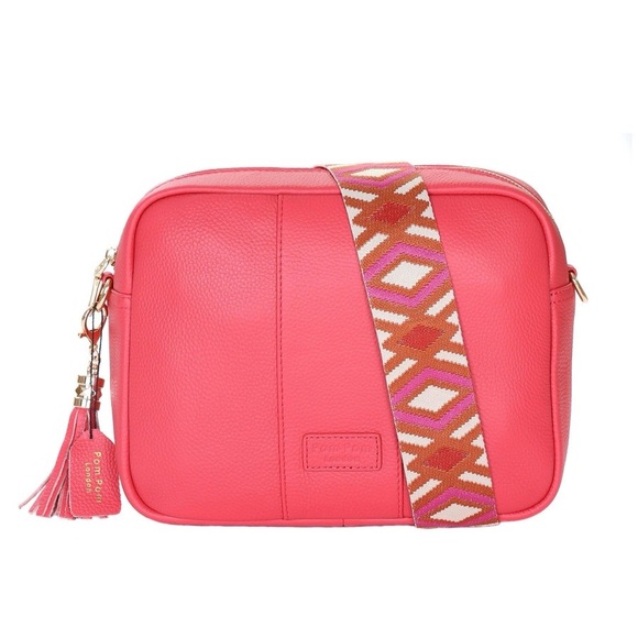pom pom london Handbags - Pom Pom London Mayfair Punch Pink Crossbody